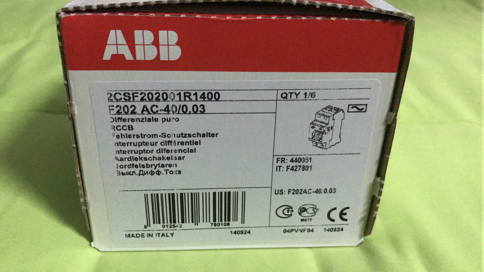 烟台 ABB 模块 闲置出售 共10块 全新 2CSF202001R1400
